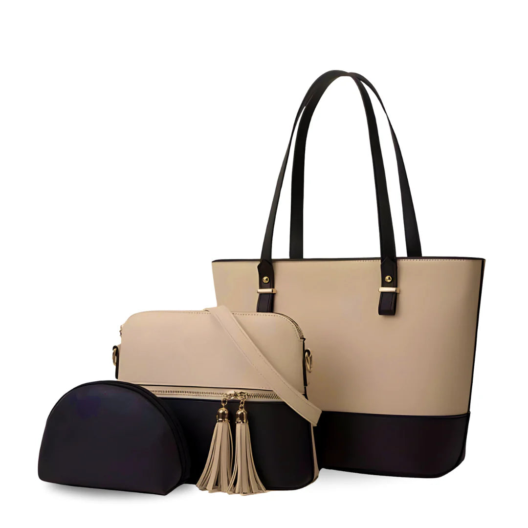 Cresent Bag Beige / Black