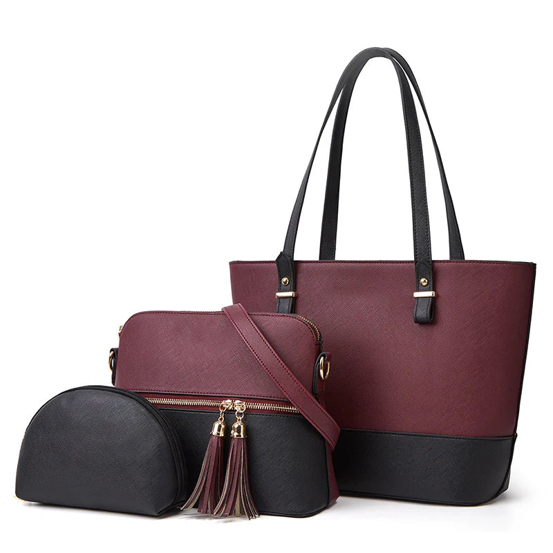 Cresent Bag Maroon / Black