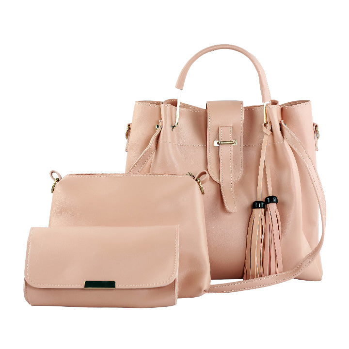 LuxeTote 3PC - Pink