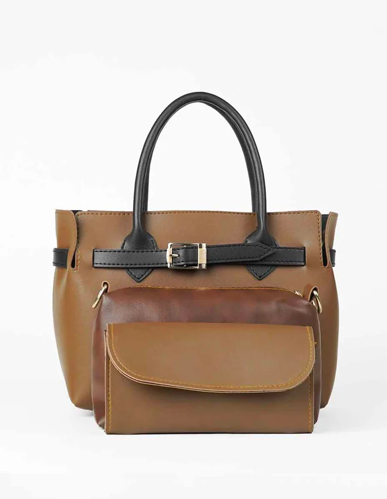 Sandy Bag Brown Set of 3