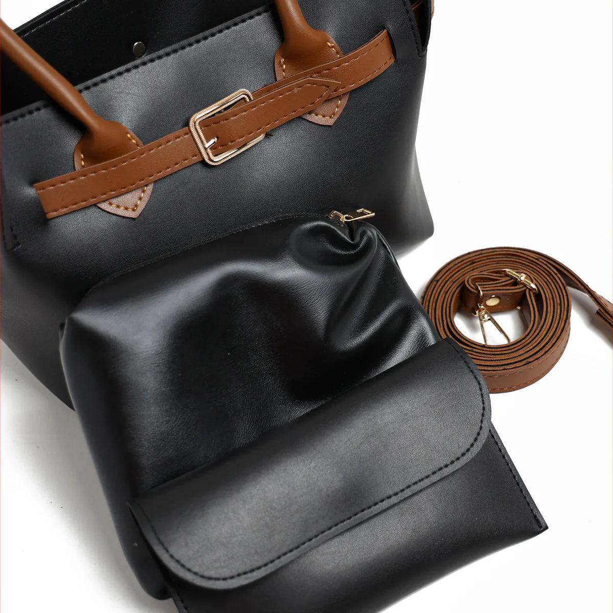 Sandy Bag Black Set of 3