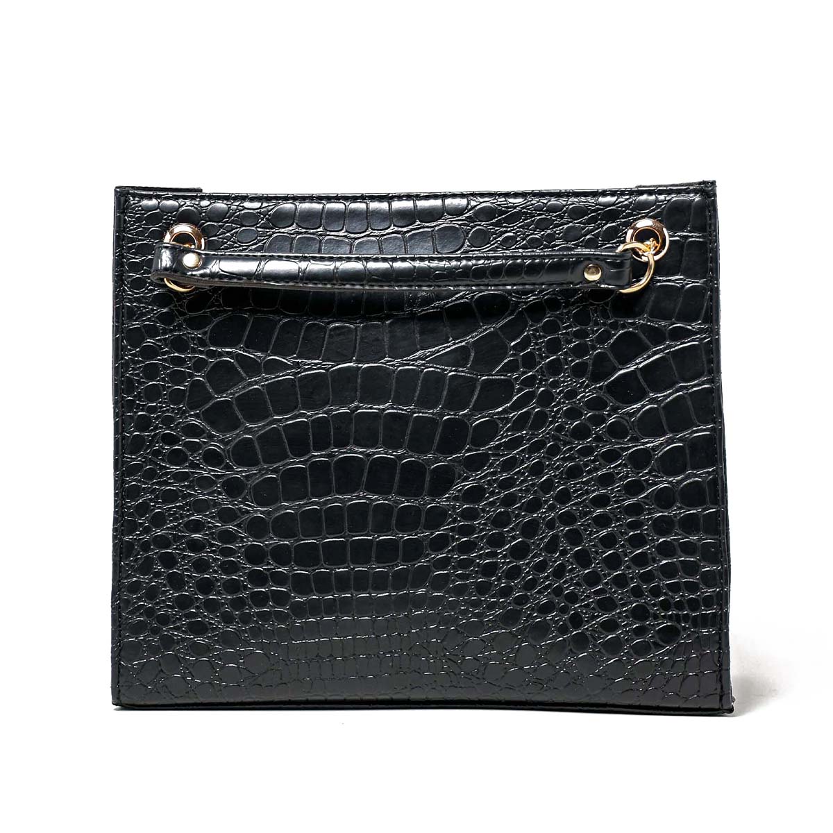 Croc Tote Bag Black