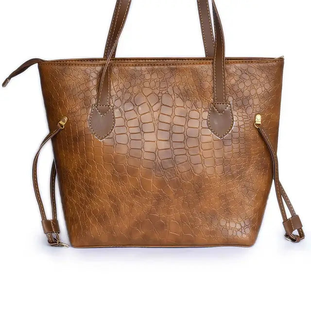 Croc Criss Tote Bag Caramel